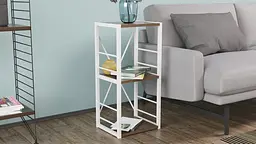 Етажерка 3/34 Ferrum-decor Серії Коннект 73x34x28 білий ДСП Дуб Сонома Трюфель 16мм (FRD-104299) - мініатюра 3