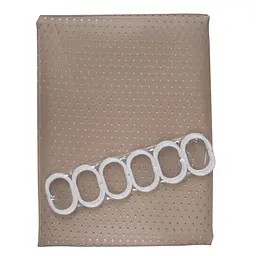 Шторка для ванної кімнати Eco Fabric Піка 180*180 см мокко (EF-1801-MO) - мініатюра 3