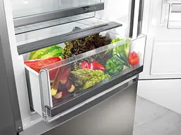 Холодильник Gorenje з нижн. мороз. камерою, 186х59х60см, 2 дв., Х-207л, М-97л, A+, NoFrost Plus, Fresh zone, дозатор для води, нерж - мініатюра 3
