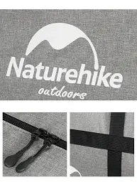 Дорожня сумка Naturehike баул NH17S021-M 45 л сірий (6927595724910) - мініатюра 3