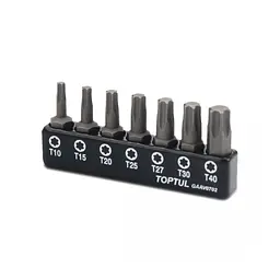 Набір біт Toptul TORX 1/4" 7 шт. (T10-T40) (GAAV0702)
