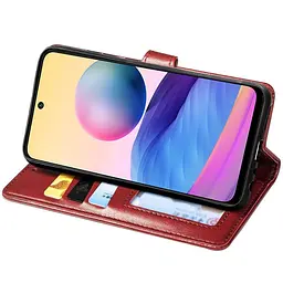 Шкіряний чохол-книжка GETMAN Gallant (PU) для Xiaomi Redmi 15C (Global) / Poco C85 (Global) Червоний - мініатюра 4