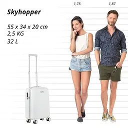 Валіза CarryOn Skyhopper (S) White (502422) - мініатюра 7