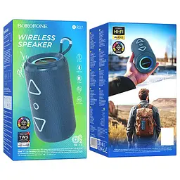 Bluetooth Колонка Borofone BR37 Noble sports Blue - мініатюра 2