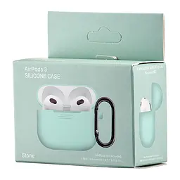 Чохол Silicone Case 1,2mm for AirPods 3 Сyan - мініатюра 2
