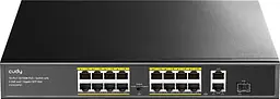 Комутатор Cudy FS1018PS1 16 порт 10/100M PoE+ Switch with 2 Gigabit Uplink and 1 SFP Port 200W - мініатюра 2