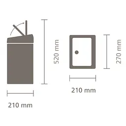 Відро для сміття Brabantia Touch Bin полірована сталь 10 л (477201) - мініатюра 9