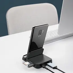 Док-станция Baseus Mate Docking Type-C mobile phone intelligent HUB docking station Black CAHUB-AT01 - мініатюра 5