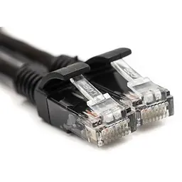Патч-корд PowerPlant Cat5E UTP 35 м, чорний
