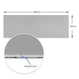 Плінтус вініловий самоклеючий глянсовий 5000x100x2мм (D) SW-00002121 - мініатюра 3