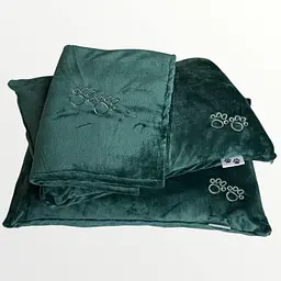 Комплект Ecotton For Pets Lux дорожня подушка для домашніх тварин Atlantic зелений (Pets 1) - мініатюра 6