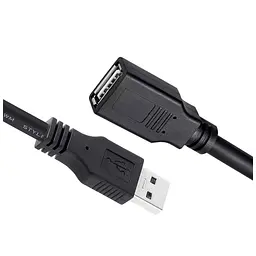 Дата кабель USB 2.0 AM/AF 1.8m black ColorWay (CW-CBUF076-BK)