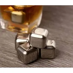 Металеві камені для віскі Circle Joy Ice Cubes (CJ-BK03) набір 4 штуки - мініатюра 4
