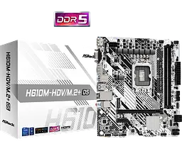 Материнська плата ASRock H610M-HDV/M.2+ D5 LGA 1700 (H610M-HDV/M.2+ D5) - мініатюра 5