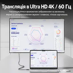 Кабель-подовжувач Vention TRFBD USB-C 3.2 Gen 2 PD 100 Вт 0,5 м чорний (TRFBD) - мініатюра 6