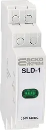 Сигнальний індикатор модульний SLD‑1 АСКО‑УКРЕМ (A0140030031) зелений - мініатюра 3