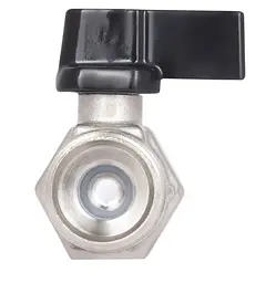Кран кульовий міні Thermo Alliance Forte 1/2" ВЗ прямий, півметелик SF266W15 - мініатюра 3
