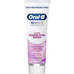 Зубна паста Oral-B 3D White Advanced Luxe Perfection Cвіжість М’яти та Евкаліпу 75 мл - мініатюра 2