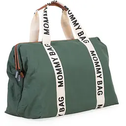 Сумка Childhome Mommy bag Signature - Canvas Green, зелена (CWMBBSCGR) - мініатюра 2
