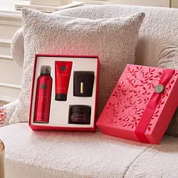 Подарунковий набір Rituals The Ritual of Ayurveda Medium Gift Set: гель-піна для душу 200 мл + крем для тіла 100 мл + сольовий скраб для тіла 125 г + ароматична свічка 140 г - мініатюра 3