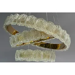 Півісна люстра кільця Linisoln 1533-50*40*30 FG метал, акрил, круги 50-40-30 см, LED-стрічка, 80 Вт - мініатюра 4