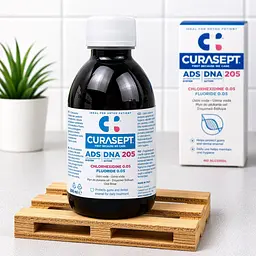 Ополіскувач для ротової порожнини Curasept ADS DNA 205 (хлоргексидин 0,05%) 200 мл - мініатюра 2