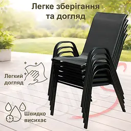 Комплект садових меблів 4Points Grado-4 з квадратним столом 60х60х70см - мініатюра 11