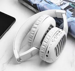 Навушники стерео гарнітура Hoco W23 Brilliant sound (Білий) - мініатюра 6