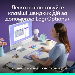 Комплект Logitech POP Icon Combo Bluetooth UA Lilac (920-013078) - мініатюра 4