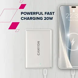 Павербанк Canyon Magnetic Gray 5 000 mAh / 20 Вт (CNS-CPB500G) - мініатюра 7