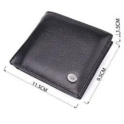Чоловіче шкіряне портмоне із затискачем ST Leather 22485 чорний - мініатюра 6