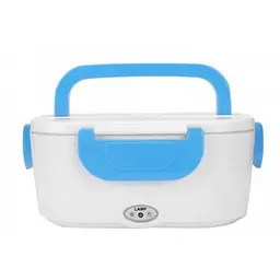 Автомобільний ланч-бокс з підігрівом Electronic Lunchbox від прикурювача термос для їжі 1 л Синій - мініатюра 2
