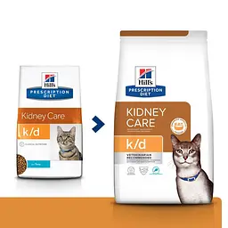 Сухий корм Hill's Prescription Diet k/d для котів підтримання функції нірок з тунцем Вага: 0.4 кг - мініатюра 2
