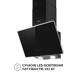 Витяжка декоративна похила Perfelli VICCO 5HM NERO - мініатюра 4