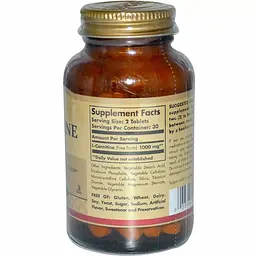 L-Карнітин Solgar L-Carnitine вільна форма 500 мг 60 таблеток - мініатюра 2
