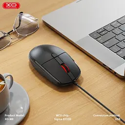 Комп'ютерний Мишка XO M8 YunXiao Wired Mouse Чорна - мініатюра 7