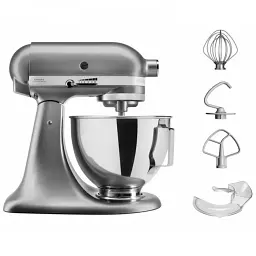 Кухонна машина KitchenAid Artisan 4,3 л 5KSM95PSECU з відкидним блоком сріблястий - мініатюра 3