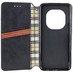 Шкіряний чохол-книжка GETMAN Cubic (PU) для Xiaomi Redmi Note 15 Pro 5G Чорний - мініатюра 4
