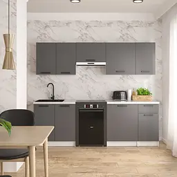Кухня модульна MebelStar Nika 2,4 м Антрацит (MBS-1467)