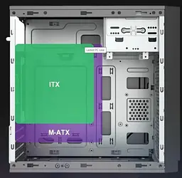 Корпус GameMax MT-307-4U3C Black, без БП, Mini Tower, Micro ATX / Mini ITX, 2хUSB 2.0, 2хUSB 3.0, Ty (MT-307-4U3C) Без БП - мініатюра 9