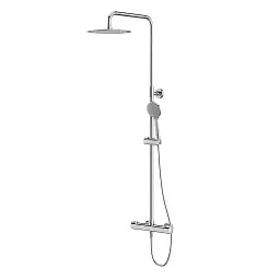 Душова система Cersanit City Oval S951-340 з термостатичним змішувачем Хром 30412