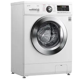 Пральна машина LG з фронтальним завантаженням F1296HDS3, 7кг, 1200, A+++, Пар, глибина 44см, Дисплей, Інвертор, Білий (F1296HDS3)