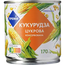Кукурудза Премія цукрова консервована 170 г - мініатюра 2