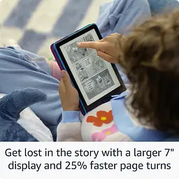 Електронна книга Amazon Kindle Paperwhite Kids 12th Gen 2024 Starfish, 16 ГБ, дисплей 7 E Ink Carta, HD-екран, антиблікове покриття, підсвічування, сенсорний екран, захист від вологи, Bluetooth/Wi-Fi, USB-C - мініатюра 3