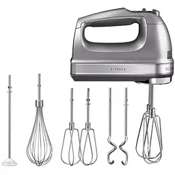 Міксер KitchenAid 5KHM9212ECU ручний 9 швидкостей сріблястий - мініатюра 2