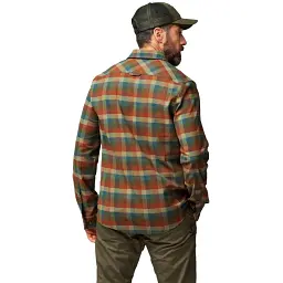 Сорочка Fjallraven Lappland Stretch Flannel Shirt M XL laurel green/autumn leaf - мініатюра 6