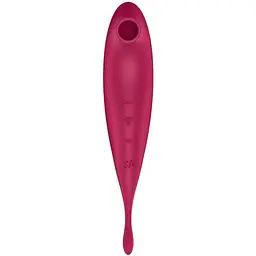 Вакуумний вібратор Satisfyer Twirling Pro+ Червоний - мініатюра 3