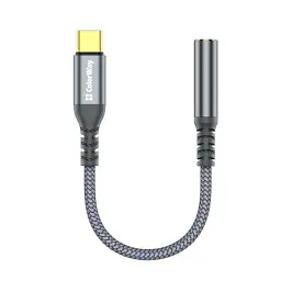 Перехідник USB-C to 3.5mm F 0.14m gray ColorWay (CW-AD-CJ)