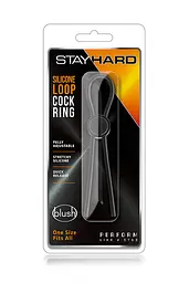 Регульоване ерекційне кільце Stay Hard Silicone Loop Black - мініатюра 2
