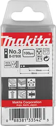 Набір полотен HSS для лобзика по дереву Makita B-07814 (100 шт)